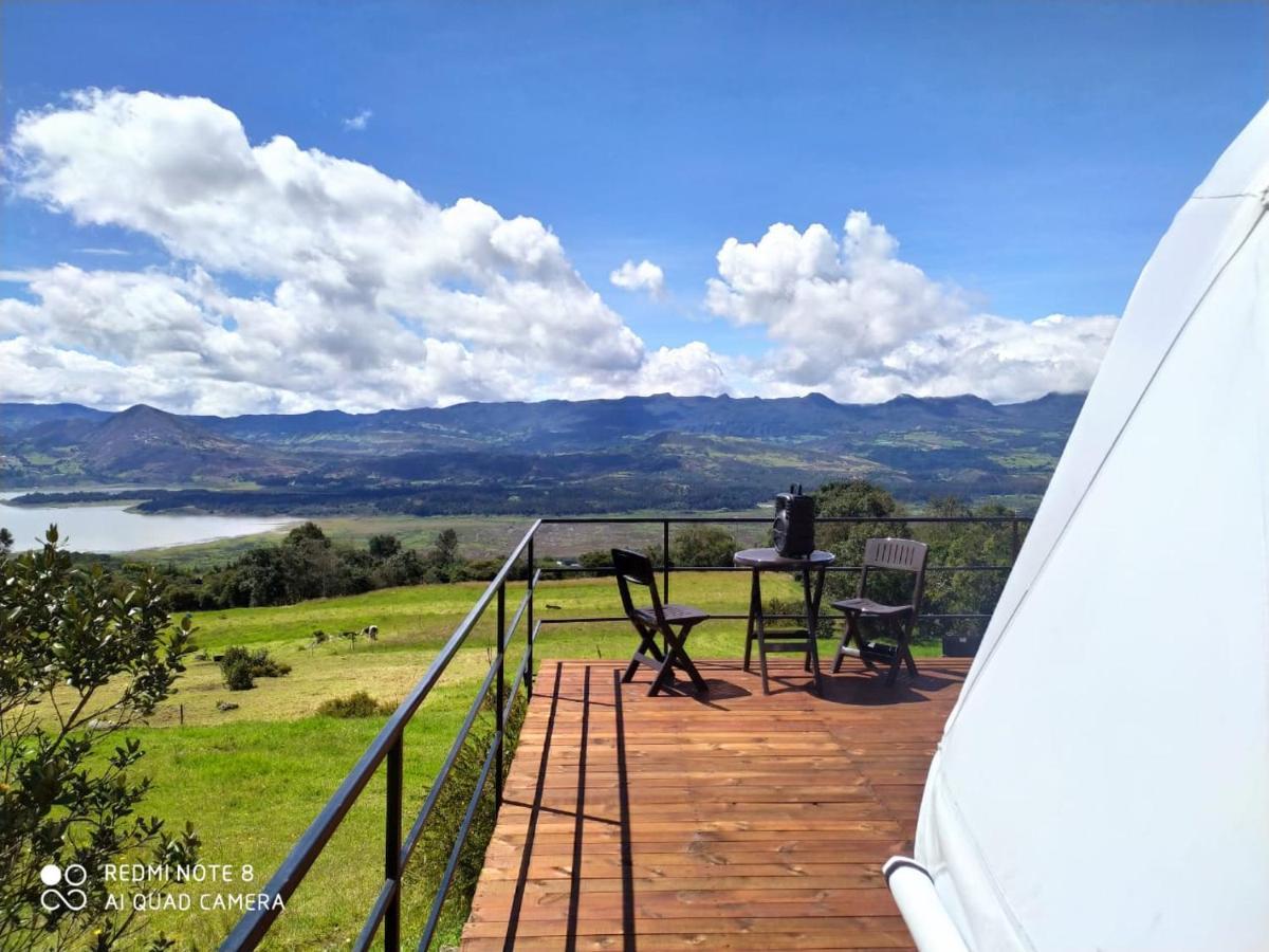 Glamping Hermoso Amanecer Guatavita Extérieur photo